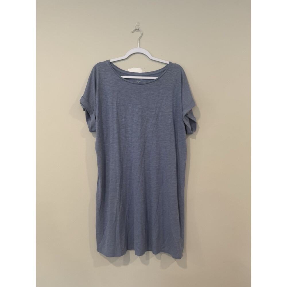 Eileen FisherTunic Top T Shirt Dress Cover UP Short Sleeve Size Large 2338